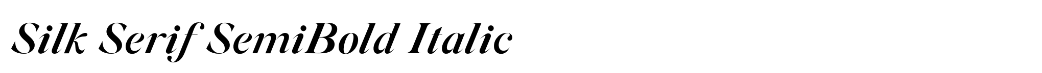 Silk Serif SemiBold Italic image